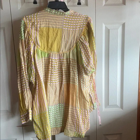 Free People NWT Night After Night 100% Cotton Button-Up Pajama Shirt large - Picture 5 of 14